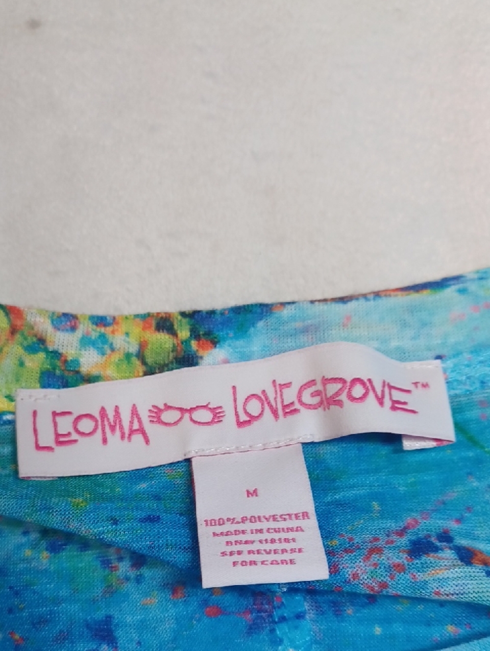 leoma lovegrove fish print asymmetrical tunic top medium coastal artwear beachy - Picture 6 of 13